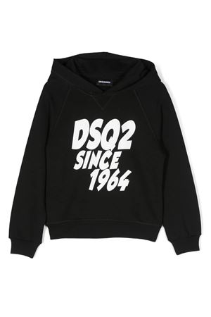 Black cotton hoodie DSQUARED KIDS | DQ1954D003GDQ900